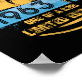 59 jaar oud Geweldige sinds 1963 59e verjaardag Poster (Hoek)