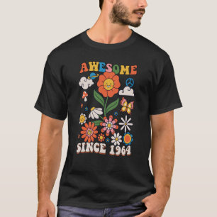 59 jaar oud Geweldige sinds 1964 Groovy Retro 59th T-shirt