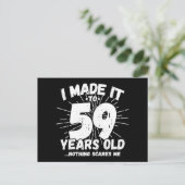 59 Jaar Oud Sarcasme Mop Grappige 59e Verjaardag Briefkaart (Staand voorkant)