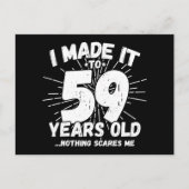 59 Jaar Oud Sarcasme Mop Grappige 59e Verjaardag Briefkaart (Voorkant)