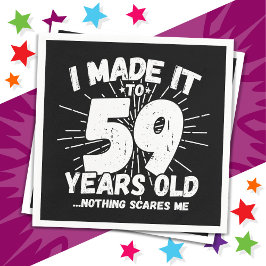 59 Jaar Oud Sarcastisch Meme Grappig 59e Verjaarda Servet
