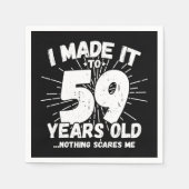 59 Jaar Oud Sarcastisch Meme Grappig 59e Verjaarda Servet (Voorkant)