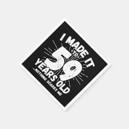 59 Jaar Oud Sarcastisch Meme Grappig 59e Verjaarda Servet (Hoek)