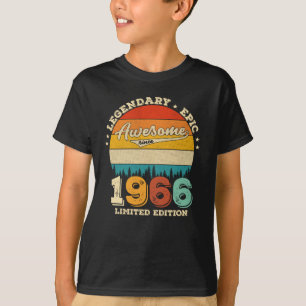 59 jaar oude Bday 1966 Geweldige 59e verjaardagsca T-shirt