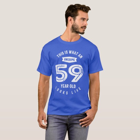 59 jaar oude cadeau | 59e verjaardag van cadeauide t-shirt (Voorkant volledig)