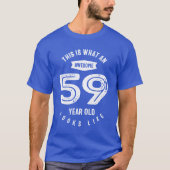 59 jaar oude cadeau | 59e verjaardag van cadeauide t-shirt (Voorkant)