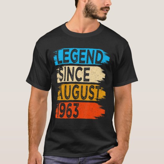 59 jaar oude legering sinds augustus 1963 59e t-shirt (Voorkant)