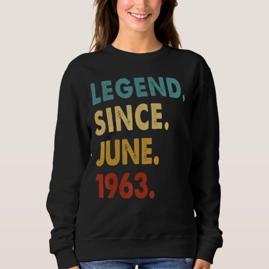 59 jaar oude legering sinds juni 1963 59e verjaard trui (Voorkant)