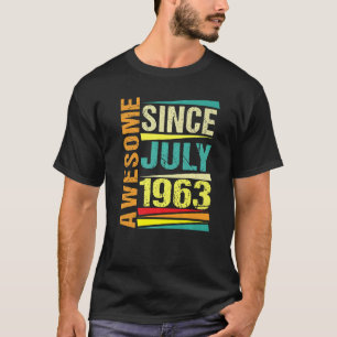 59 jaar oude leggende sinds juli 1963 59e verjaard t-shirt