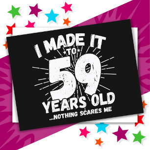 59 Jaar Oude Sarcastische Meme Funny 59e Verjaarda Briefkaart