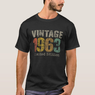 59 jaar oude Vintage 1963 59e verjaardag T-shirt