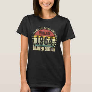 59 jaar oude Vintage 1964 59e verjaardag T-shirt