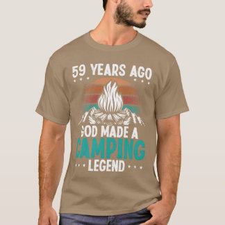 59-jarige kampeerlegende Scout 59Verjaardag Kampee T-shirt
