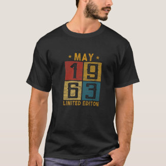 59 mei 1963, geboren in 1963 59 jaar t-shirt