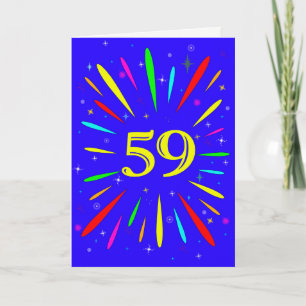 59e 'Birthday Explosion'-Kaart Kaart