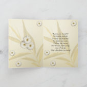 59e Birthday-kaart met daisies. Kaart (Binnen)