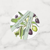 59e bruiloft Jubileum Olive Confetti (Kleine voorkant)