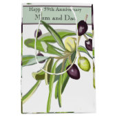 59e bruiloft Jubileum Olive Medium Cadeauzakje (Voorkant)