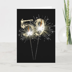 59e jaarsparklers op zwart kaart