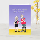 59e Jubileum Wenskaart bruiloft Kaart (Gele Bloem)