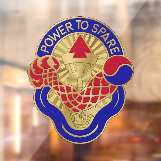 59e Ordnance Brigade Crest Raamsticker (Vel 2)