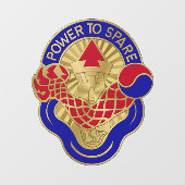 59e Ordnance Brigade Crest Raamsticker (Vel)