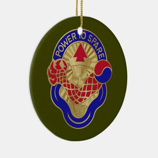 59e Ordnance Brigade-keramisch sieraad Keramisch Ornament (Rechts)