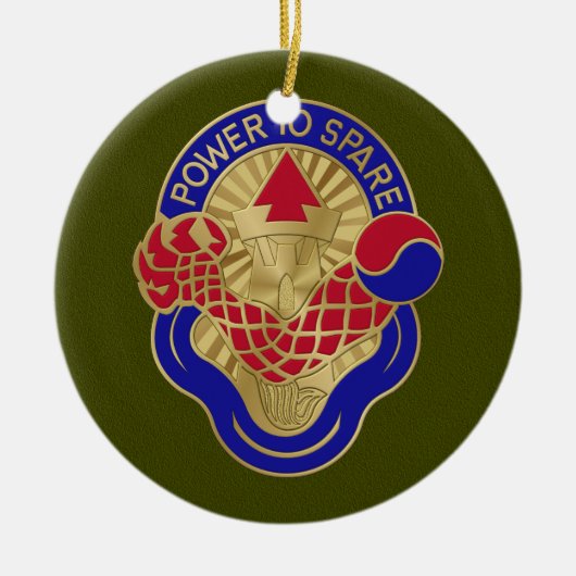 59e Ordnance Brigade-keramisch sieraad Keramisch Ornament (Voorkant)