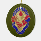 59e Ordnance Brigade-keramisch sieraad Keramisch Ornament (Links)