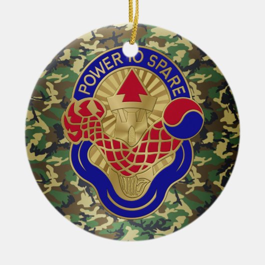 59e Ordnance Brigade-keramisch sieraad Keramisch Ornament (Voorkant)