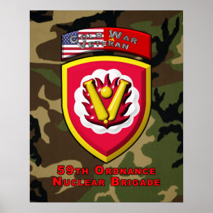 59e Ordnance Brigade "Koude Oorlog Nucleaire Deter Poster