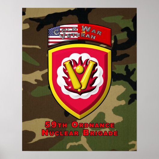 59e Ordnance Brigade "Koude Oorlog Nucleaire Deter Poster (Voorkant)