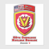 59e Ordnance Brigade "Koude Oorlog Nucleaire Deter Sticker (Vel)