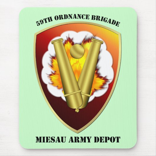 59e Ordnance Brigade Patch Muismat (Voorkant)