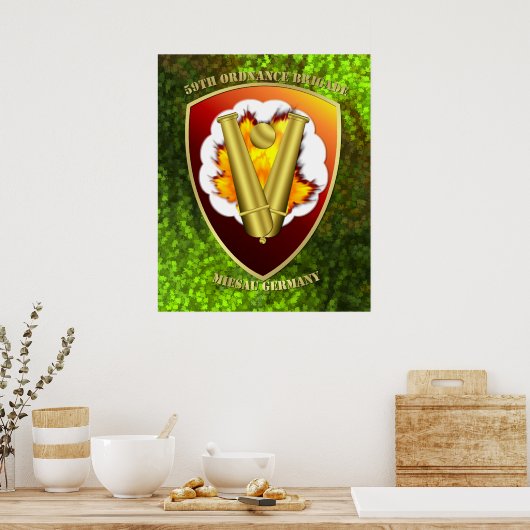 59e Ordnance Brigade Patch Poster (Keuken)