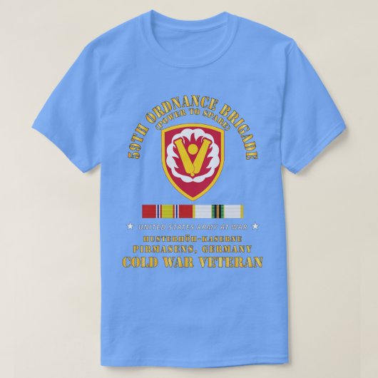 59e Ordnance Brigade SSI HusterhhKaserne Pirmasen T-shirt (Design voorkant)