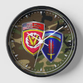 59e Ordnance Brigade wandklok (Voorkant)