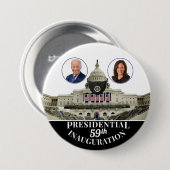 59e presidentiële inhuldiging: Covid Capitol Ronde Button 7,6 Cm (Voorkant /achterkant)