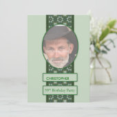 59e uitnodiging van de Birthday Party Voeg een Afb (Staand voorkant)