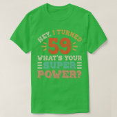 59e verjaardag 2 t-shirt (Design voorkant)