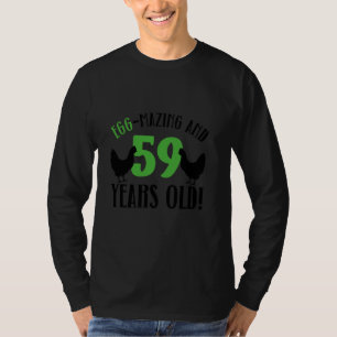 59e verjaardag 59 jaar oude kip t-shirt