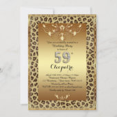 59e verjaardag, 59e verjaardag, Royal Cheetah gold Kaart (Voorkant)