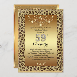 59e verjaardag, 59e verjaardag, Royal Cheetah gold Kaart