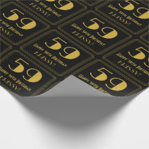 59e verjaardag ~ Art Deco Geïnspireerde look "59",