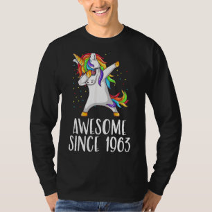 59e verjaardag eenhoorn schar Geweldige sinds 1963 T-shirt