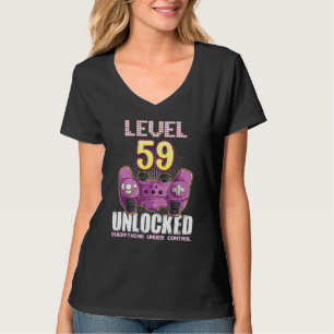 59e Verjaardag Gamer Jongens Meisjes 59 Jaar Oud N T-shirt
