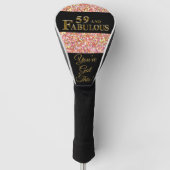 59e verjaardag golfheadcover (Voorkant)