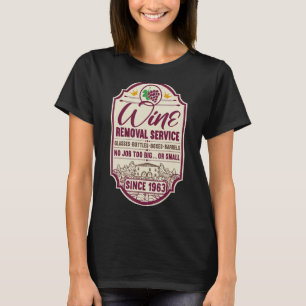 59e verjaardag I Etikettering wijndecanter I Wijnv T-shirt