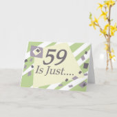 59e verjaardag kaart (Gele Bloem)