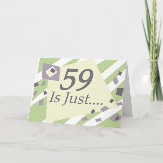 59e verjaardag kaart (Voorkant)